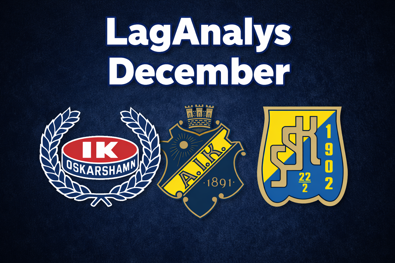 HockeyAllsvenskan Laganalys – månadsvis utveckling och underliggande siffror 🔒