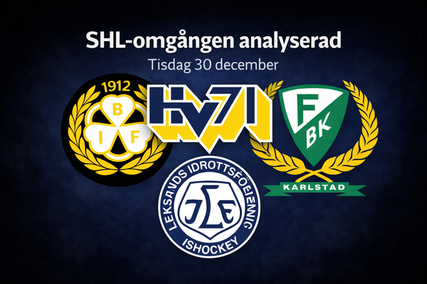 Analys av SHL-omgången – tisdag 30 december