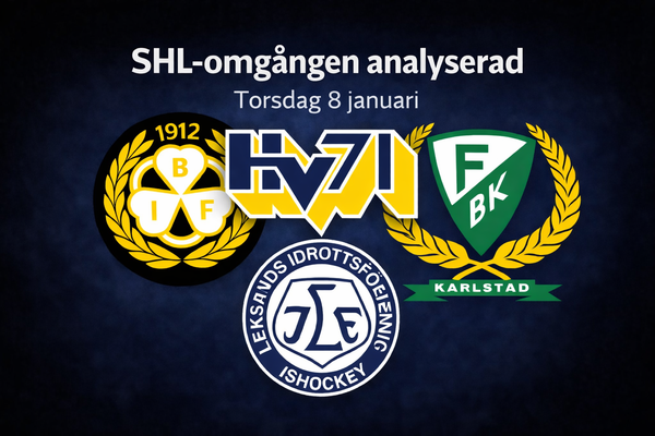 SHL matchanalys 8 januari: xG-siffrorna bakom resultaten 🔒