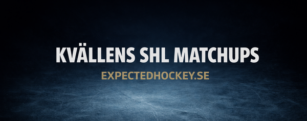 Matchups inför kvällens SHL - 19 Februari