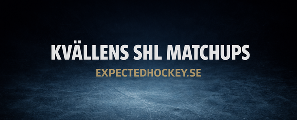Matchups inför kvällens SHL - 21 Februari